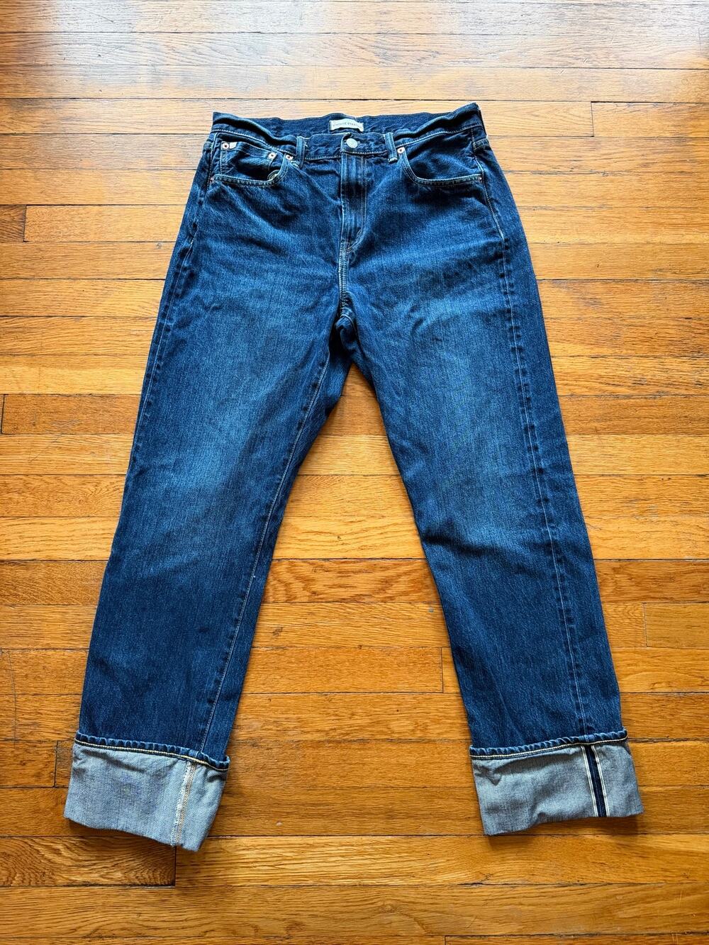 AE77 ‘Vintage Straight’ Dark Wash Jeans Mens sz 30 (actual 32W)